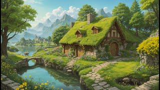 🌳 Bag End in the Summer  Shire Music amp Ambience  ☀️ Beautiful Hobbiton Music [upl. by Nehr677]