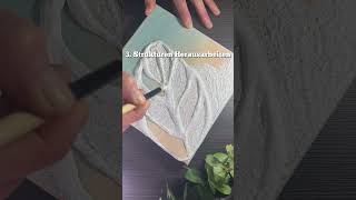 DIY  Blatt mit Strukturpaste [upl. by Oilime]