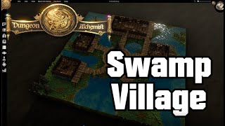 Dungeon Alchemist  Swamp Village  TTRPG Battle Map amp Encounters  CMDRAconite [upl. by Nalod]