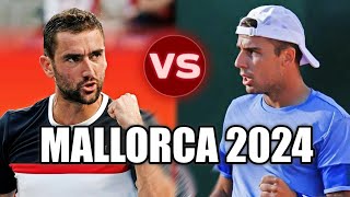 Marin Cilic vs Alberto Barroso Campos MALLORCA 2024 [upl. by Nahsin]