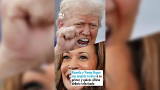 Kamala y Trump llegan con empate técnico a su primer y quizás último debate televisado [upl. by Llemor983]