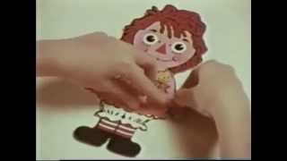 Colorforms® Raggedy Ann Set TV Ad 1967 [upl. by Delfine]