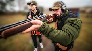 Die Jagd nach der Taube Flinte schießen Lernen vom Profi Schießstand VLOG [upl. by Ebag403]