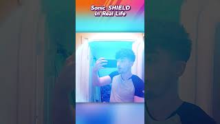 Sonic In REAL LIFE 4 Shield shorts vfx rtx [upl. by Leizar734]