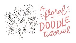 a floral doodle tutorial  cheyenne barton [upl. by Willie221]