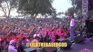 LIL B PERFORMING quotWONTON SOUPquot HUGE CROWD GOES NUTS [upl. by Ferren]