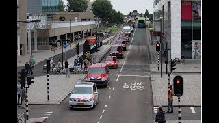 Optocht Brandweerdag 2017 heel veel sirenes Almere [upl. by Shantha]