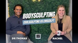 Dr Thomas and Rachel Brucas  Body Sculpting Emsculpt VS Coolsculpting [upl. by Ralaigh]