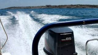 Yamaha 85 speedboat [upl. by Nirrej]