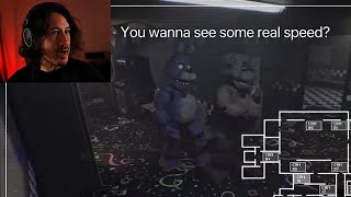 Markiplier playing Fazbear Nights but meme music plays when Freddy runs around [upl. by Hirschfeld780]