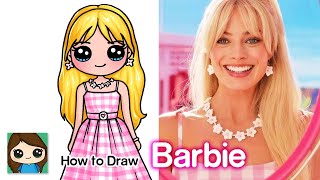 How to Draw Barbie  Margot Robbie [upl. by Nuahsyt579]