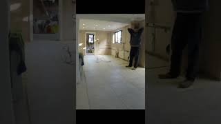 Watch This Mesmerizing Timelapse Of Floor Tile Installation [upl. by Llehsam]