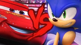 Sonic VS McQueen  DUELO DE RAP Ft GT Black [upl. by Acnaiv]