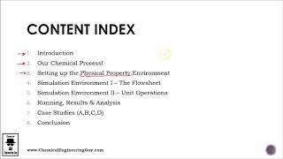 Content Index  Aspen Plus Getting Started Lec 002 [upl. by Yi]