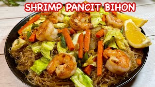 Try this easy one pan SHRIMP PANCIT BIHON  So quick and easy to make  Pinoy Simple Cooking [upl. by Hachman]