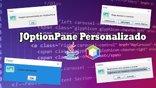 Personalizar JOptionPane ➤ Java ☕ NetBeans ✅ [upl. by Ylerebmik]