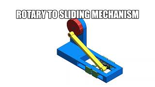 Rotatory Slider Mechanism Animation mechanism mechanical design [upl. by Cathleen]