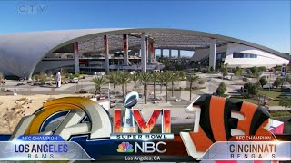 SUPERBOWL LVI Rams vs Bengals Highlights NBC Intro NFL Gameday [upl. by Nyrtak746]