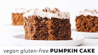 Vegan Pumpkin Cake  glutenfree and oilfree [upl. by Hardman]