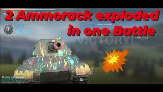 2x Ammo racks blowed up in one Battle with my E10 🤯 WOTB  WOTBLITZ [upl. by Tanney]