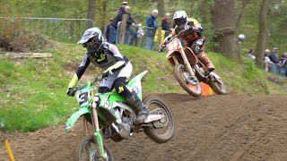 Jeffrey Herlings amp Romain Febvre Battling For the Win at the Dutch Masters of Motocross in Markelo [upl. by Asiled]