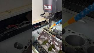 Machining the notorious 73L Powerstroke [upl. by Ecirtaeb513]