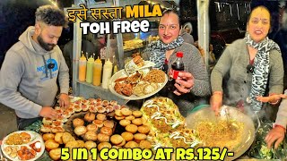 Rs125 Ultimate Combo  Beautiful Couple Selling Ultimate Street Food In Jalandhar [upl. by Peskoff374]