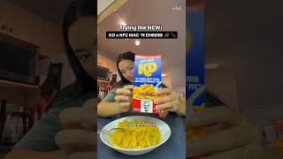 Trying KFC Kraft Dinner macandcheese foodreview kfc collab canada friedchicken nostalgia [upl. by Sylas]