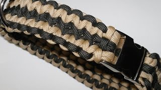 Paracord Halsband Anleitung  breites Hundehalsband in Deutsch auch als Blog [upl. by Neyuh]