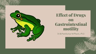 Effect of drugs on Gastrointestinal Motility [upl. by Wendie]