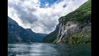 Norway Geirangerfjord rib boat tour waterfalls HD handheld video compilation summer 2023 windy [upl. by Sliwa]