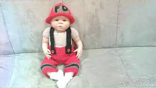 Newborn Firefighter OutfitNewborn Halloween CostumeBaby Firefighter OutfitFireman Photo Props [upl. by Strage434]