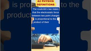 CAIE A2 Physics 9702 Definitions  Coulombs law [upl. by Siurad]