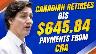 Canadian retirees will receive 64584 more in GIS payments from the CRA [upl. by Ioab305]