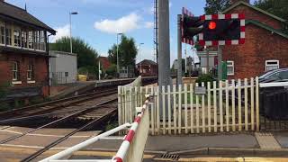 Wainfleet Station Level Crossing Lincolnshire Thursday 16082018 [upl. by Soalokin601]