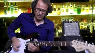 Demo Fender frontman FM 10G squier affinity stratocaster [upl. by Tteltrab]