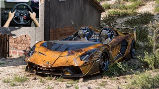 Rebuilding Lamborghini Aventador SC20 Forza Horizon 5 Logitech G29 Stering Wheel Gameplay [upl. by Valentin]