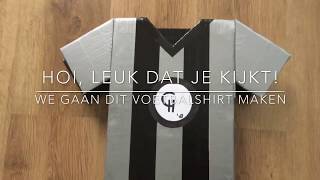 DIY Makkelijke En Snelle Voetbal Sinterklaas Surprise Maken Voetbalshirt [upl. by Nlocnil]