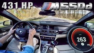 BMW M550d Xdrive Touring ACCELERATION amp SOUND 431 HP AUTOBAHN 277 kmh by AutoTopNL [upl. by Eisenstark781]