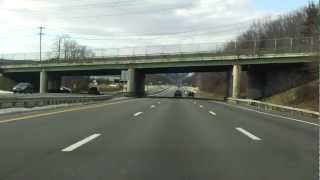 New York State Thruway Interstate 87287 Exits 14A to 15A northbound [upl. by Artkele]