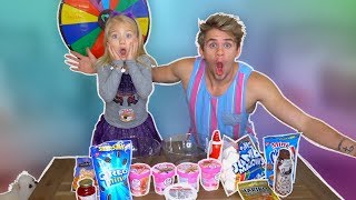 Worlds Largest Ice Cream Sundae Mystery Spin Wheel Challenge [upl. by Loella]