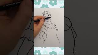 How to draw Isabela Madrigal from Encanto  Disney movie art cute viral shorts [upl. by Sug]