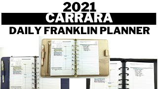 Carrara Daily RingBound 2021 Franklin Planner [upl. by Baldwin370]