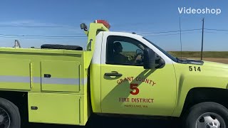 Grant County Fire District 5 Grass 514 Responding [upl. by Notsniw]