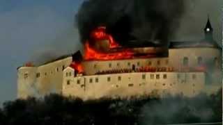 Historic CASTLE Krásna Hôrka in Slovakia on FIRE [upl. by Nan857]