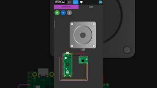 Pipico with stepper motor simulation in wokwi simulator  wokwi simulator  stepper motor [upl. by Skyler]