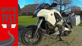 Honda VFR 1200X Crosstourer DCT automaat 2013 Akrapovic  First Ride  VLOG 25  Motor Test TV [upl. by Mcevoy395]