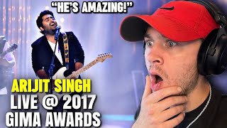 Foreigner Reacts to ARIJIT SINGH  Live at GIMA Awards 2017  Reaction [upl. by Zap]