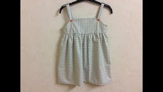 Coudre une robe pour petite fille de 4 á 5 ans  Tuto Couture Madalena [upl. by Ahcatan428]