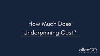 How Much Does Underpinning Cost [upl. by Rohn]